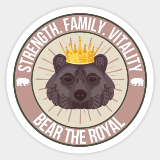 Bear The Royal Sticker